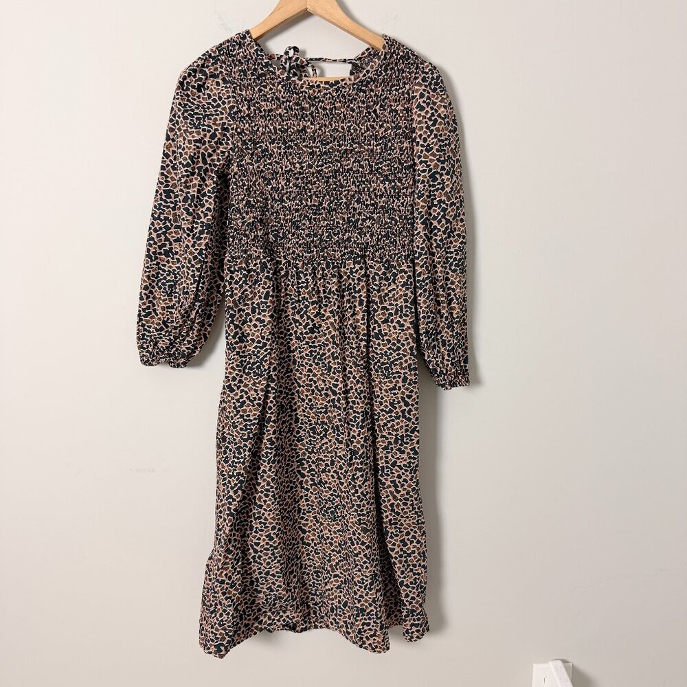 2/$30 theGet Animal Print Smocked Dress Small